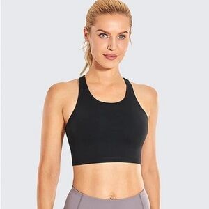 CRZ Yoga Sports Bra / Racerback / Wirefree / Black / Size: XS
